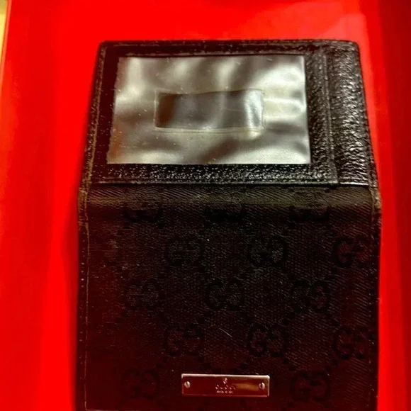 Gucci GG Canvas monogram card holder